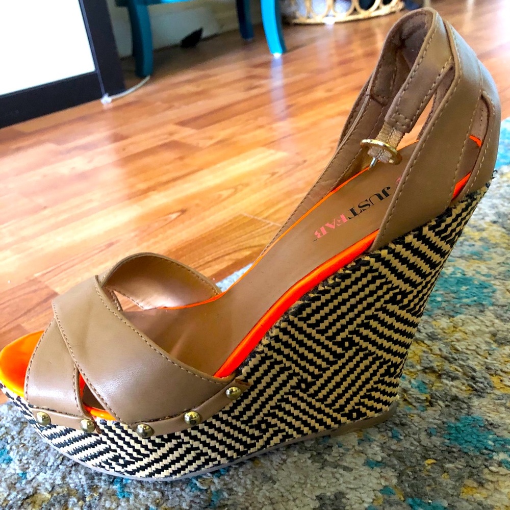 Ankle strap wedges